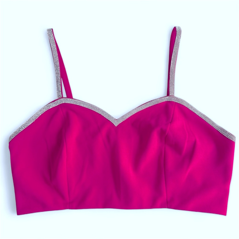 Hot pink crop top